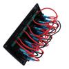 6‑Gang Rocker Switch Panel 12V 24V Blue Light IP65 Waterproof for Boats Ships Cockpits SUV Trucks
