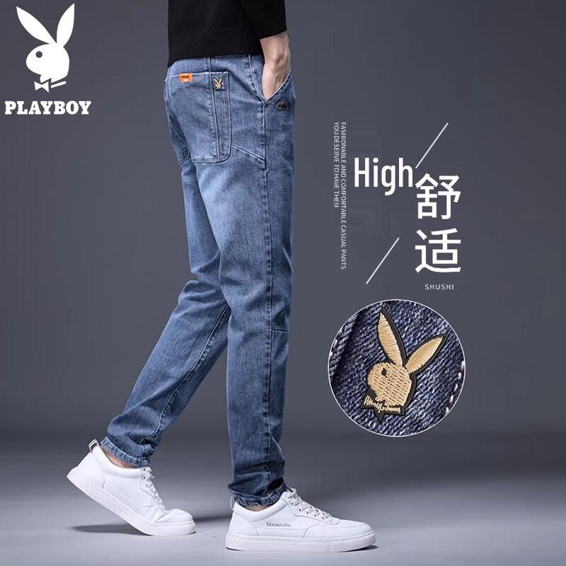Playboy Men s Summer Comfort Straight Leg Jeans 29