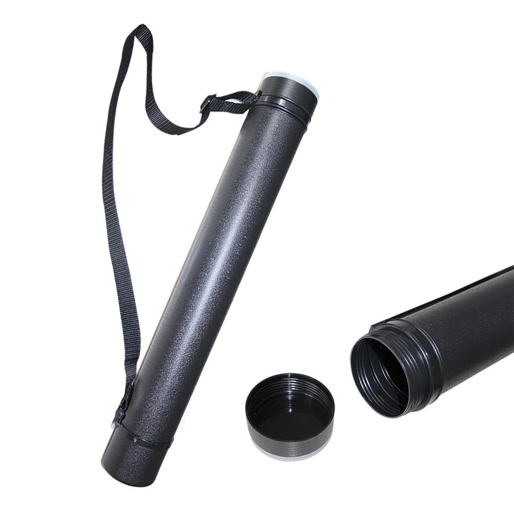 Telescopic Archery Quiver - Black Plastic Arrow Storage Tube