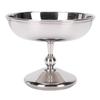 Classic Rustless Steel Ice Cream Cup Round Footed Silver Dessert Bowl Practical Polished Dessert Cup Yogurt