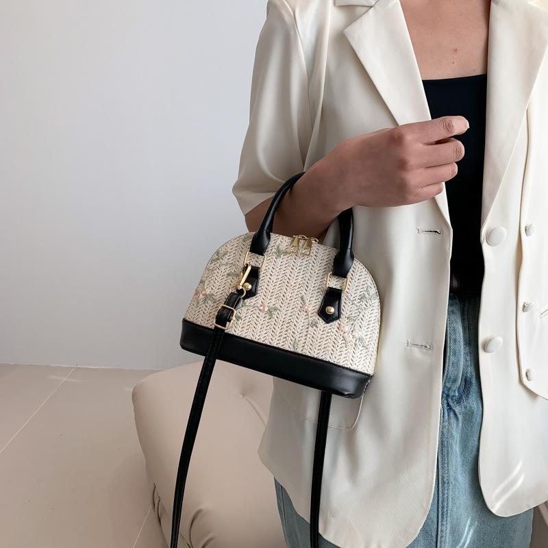 Damenhandtasche neue Mode Handtasche ethnischer Stil Muscheltasche ausländischer Stil Umhängetasche lässig vielseitig Umhängetasche Trend