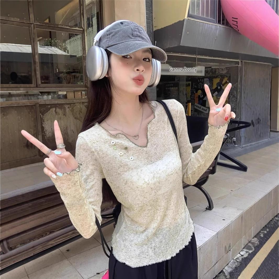 

Женский кардиган с V-образным вырезом, приталенного кроя, с защитой от солнца One Size [Premium Quality] серый