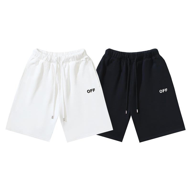 1015 Off-White 2026 Lente/Zomer Nieuw OW Dikke Zool Letterpatroon Gedrukt Casual Losse Shorts voor Mannen en Vrouwen