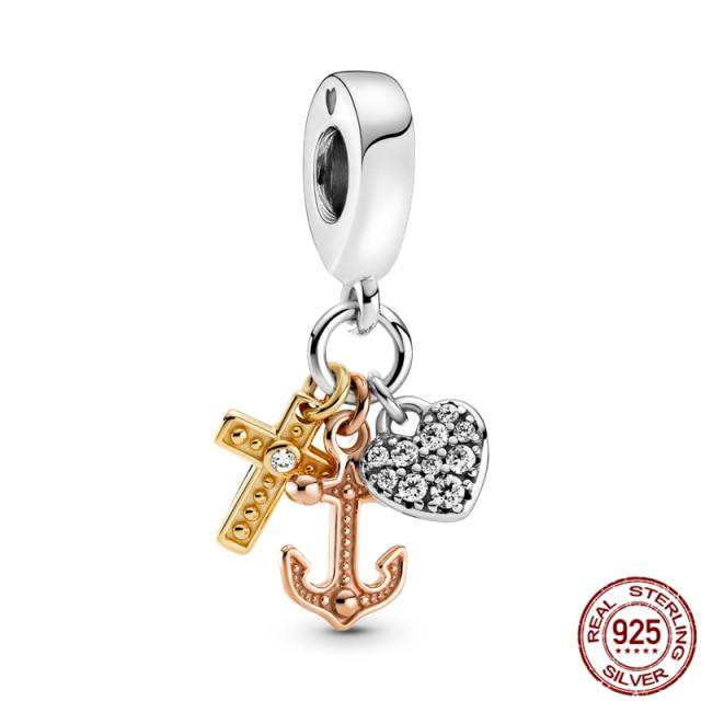 Plata Charms Of Ley 925 Silver Starry Sky Series Charm Safety Chain Fit Fashion 925 Original Bracelets Pulseira Diy  New