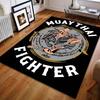Wettkampfsport Muay Thai Print Teppich für Schlafzimmer Wohnzimmer Bettseite Sofa Bodenmatte Moderne Heimdekoration Bereichsteppich