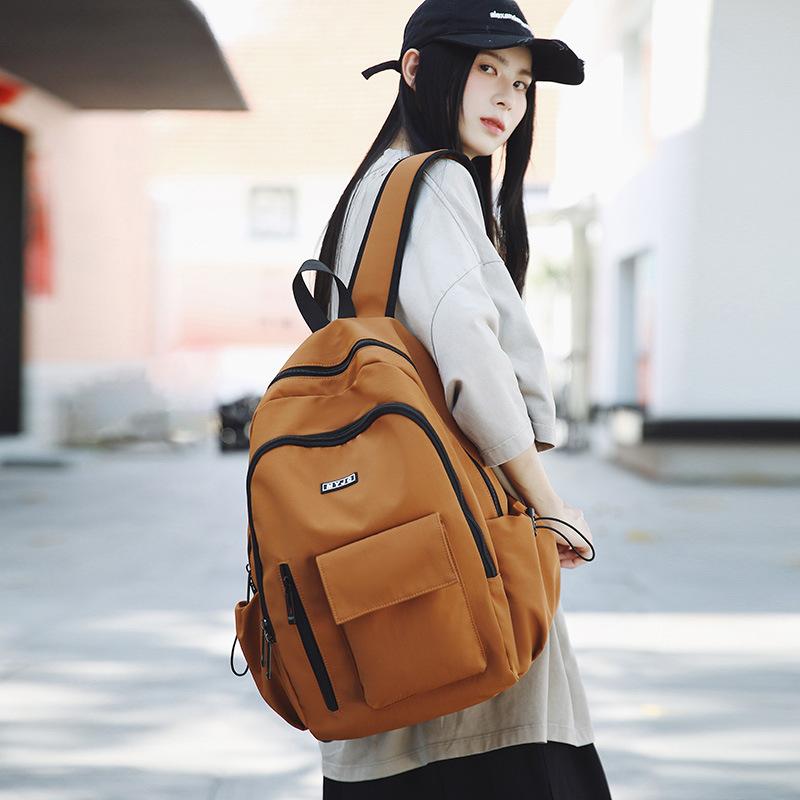 Large Capacity Women's Backpack Men's Leisure Travel Backpack Commuter Versatile College Student Junior High School Student School Bag