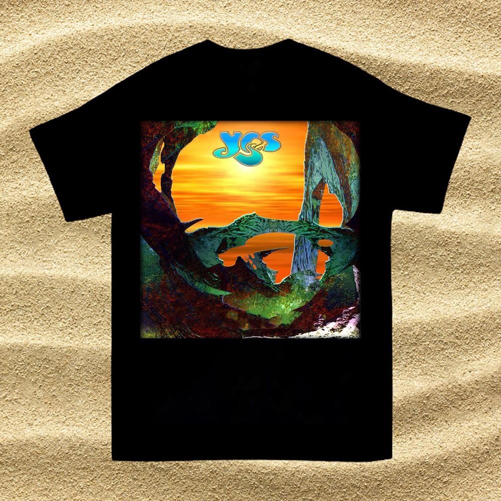 New Popular Yes Band Gift For Fan Cotton Black S-2345XL Unisex T-Shirt BC2570