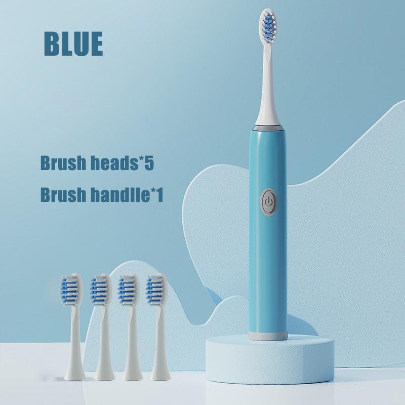 Sonic Electric Brushes for Teeth Household Vibrating Adult Toothbrush Battery Powered Lightweight Travel Electric Toothbrushes