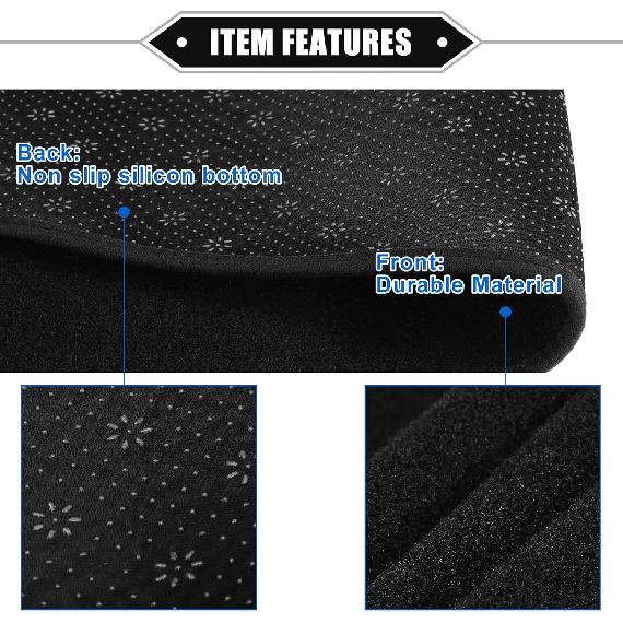 Dashboard Cover Compatible for Mitsubishi Outlander 2023, Non-Slip Polyester Black Dash Cover Mat Dash Board Protector Cover