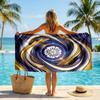 Asciugamano da Spiaggia Leeds United Football Morbido Microfibra Asciugamano Estivo Asciugatura Rapida Assorbente per Spiaggia Piscina Viaggio