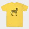 Man T-Shirt 100% Cotton Tees Funny Print Tops Zebra Tshirt Ullzang 90S Korean Style Tees