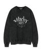 WACKY WILLY Kiki Leo Typographic Sweatshirt Charcoal