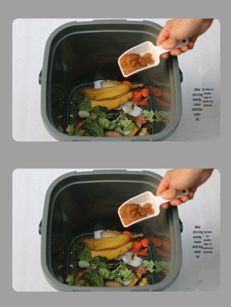 GuoYou 15L Compost Bin with Bokashi EM for Kitchen Waste - Free Shipping