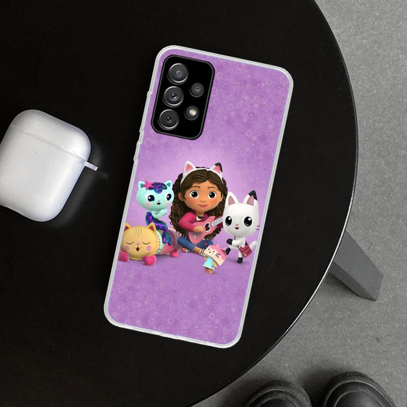 Cartoon Gabbys Dollhouse Phone Case Cover for Samsung Galaxy A12 A22 A32 A52 A72 A02S A51 A50S A31 A20S A10S Note 20 Ultra 10 Pl
