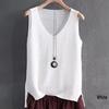 Canottiera T-shirt Estiva in Maglia di Seta Ghiacciata da Donna Taglie Forti