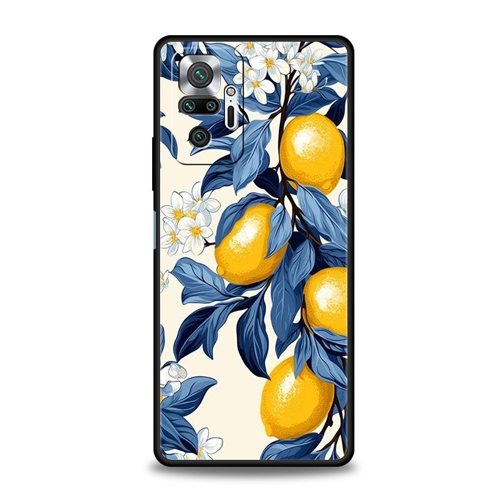 Phone Case For Xiaomi Redmi Note 14 13 12 5G 11 10 Pro Plus 4G 9S 9 14C 13C 12C 10C 9C 9A Soft TPU Cover Fruit Lemon