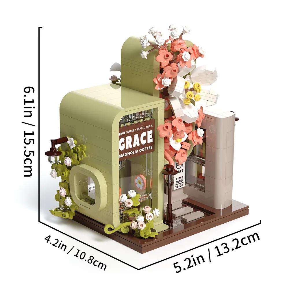 

Конструктор «Цветочный домик», мини-кирпичный конструктор с видом на улицу, игрушечный набор в подарок для девочки, 929 шт. boxxed