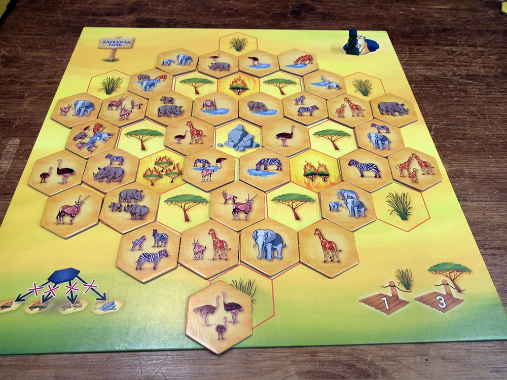 Hobby Japan Savannah Park Japanese Edition Ages Board Game (1-4 Players, 20-40 Minutes, 8+)