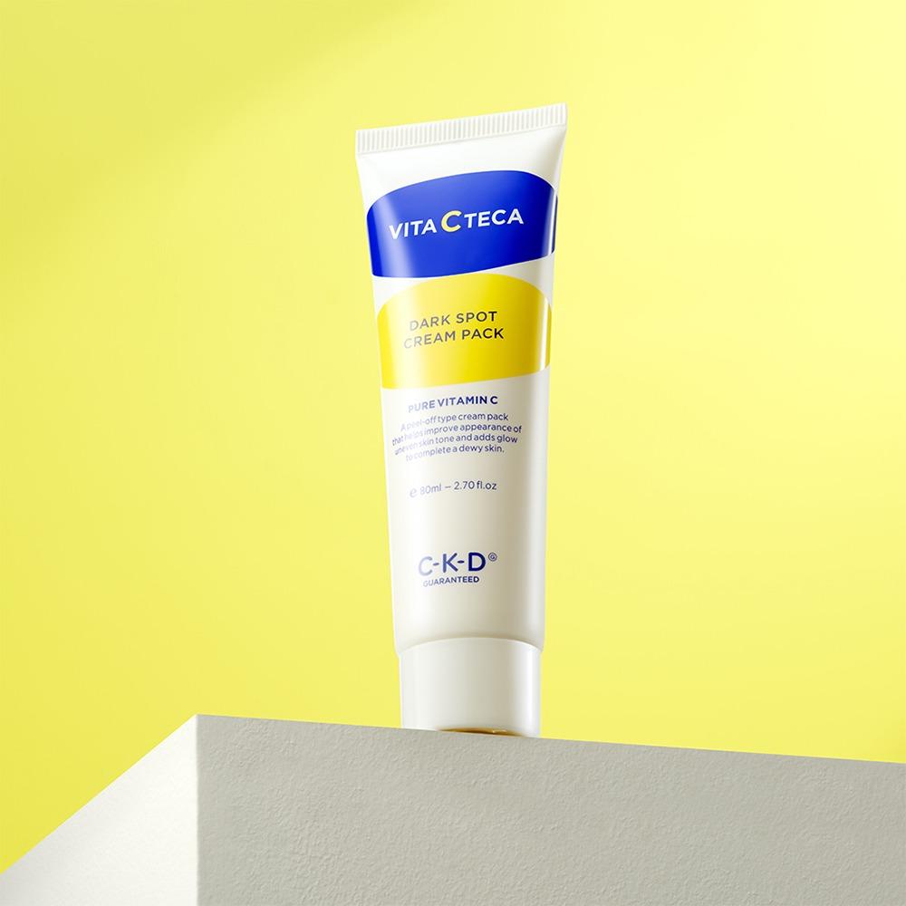 CKD Vita C Teca Blemish Care Cream Pack Set (+Brush) Brightening Hydration 80ml