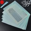 WQN-5PCS PP Plastic Envelope Clear Reusable Plastic Envelope Waterproof Folder with Button A4 Size For School Office Supplies