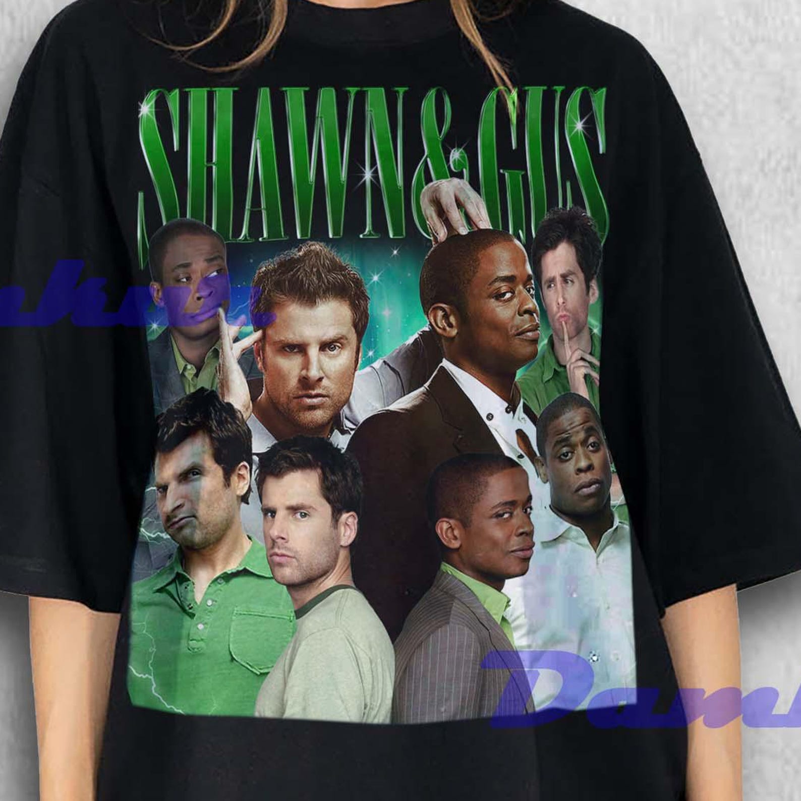Shawn and Gus Shirt, Shawn and Gus Psych Tv Show Tshirt, Shawn and Gus Fan Tees, Shawn and Gus T-shirt, Christmas present ideas XL