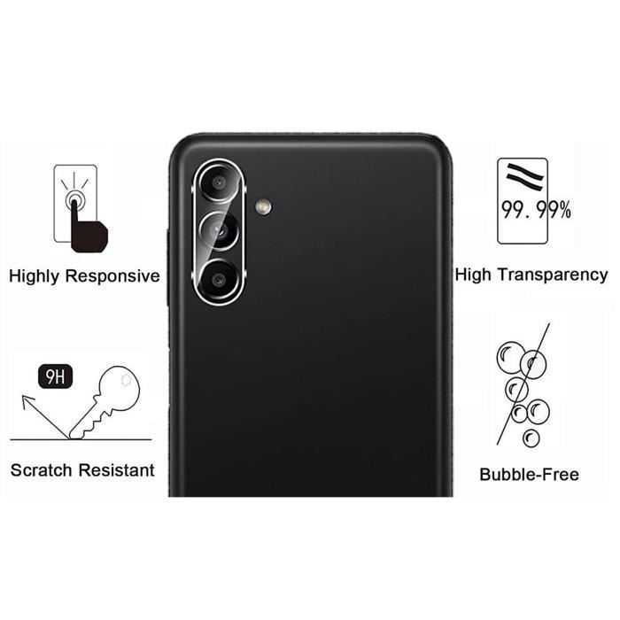 Protection Caméra - Phonillico - Samsung Galaxy M14 5G - Lot de 2 - Verre Trempé - Résistant aux rayures