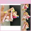 Adorable Cartoon Rainbow Pig Keychain Cute Silicone Bag Charm Gift For All Occasions