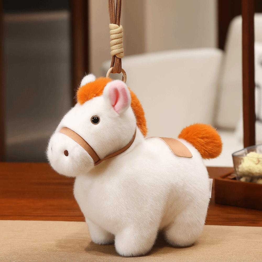 Animal Pony Pendant Cartoon Chinese New Year Gift Adorable Zodiac Pony Figurine  Festive Decor