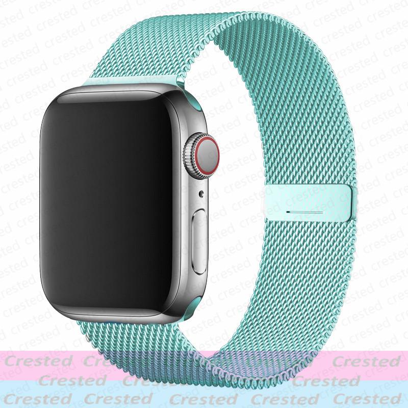 Milanese Loop Strap For Apple Watch Band 44mm 40mm 45mm 41mm 49mm 42mm 38mm Correa Bracelet iWatch Series 3 6 Se 7 8 9 5 Ultra 2