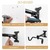ROCKBROS Bicycle Bike Hanger Adjustable Angle and 25kg Weight Carbon Steel Cycle Easy Horizontal Mounting Wall-Mounted Rack, Length, Space-Saving,