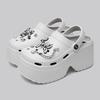 Fashion Women Slippers Platform Metal Decoration Sandals Wedges Shoes Outdoor Clogs Thick Sole Slipper Ladies Flip Flops Garden Shoes