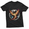 Phoenix Immortal Bird - Vintage Mythical Fire Creature 100% Cotton T-shirt Mens Tees Top
