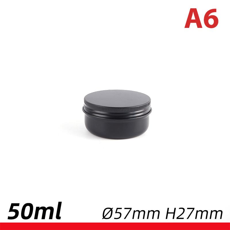 

Черная пустая круглая алюминиевая коробка, металлические жестяные банки, косметический крем, многоразовая банка Diy as the picture