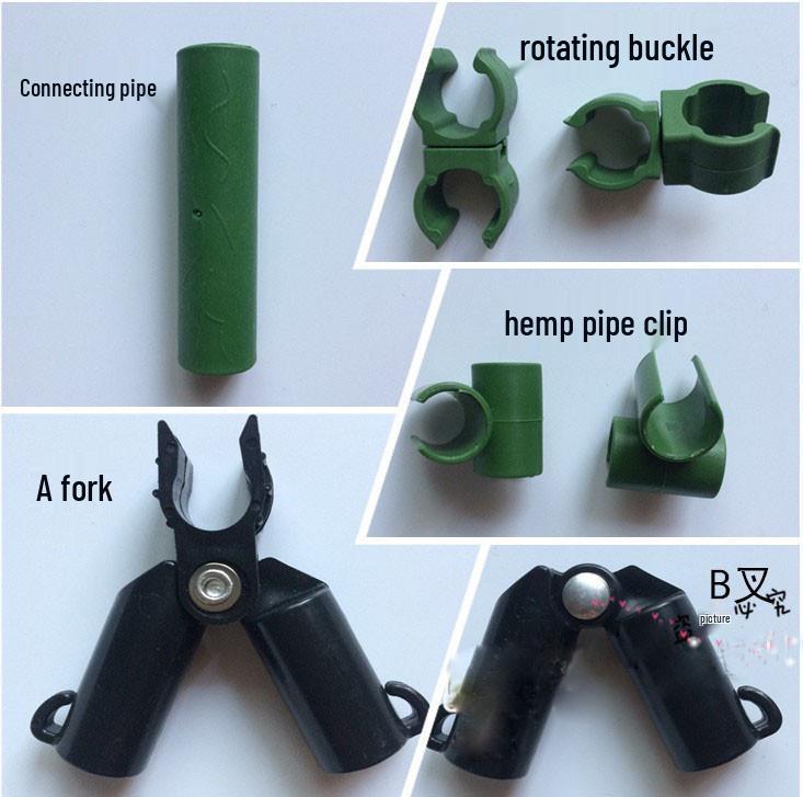 Balcony Vegetable Garden Trellis with Accessories, Plastic-Coated Steel, 11mm Diameter.