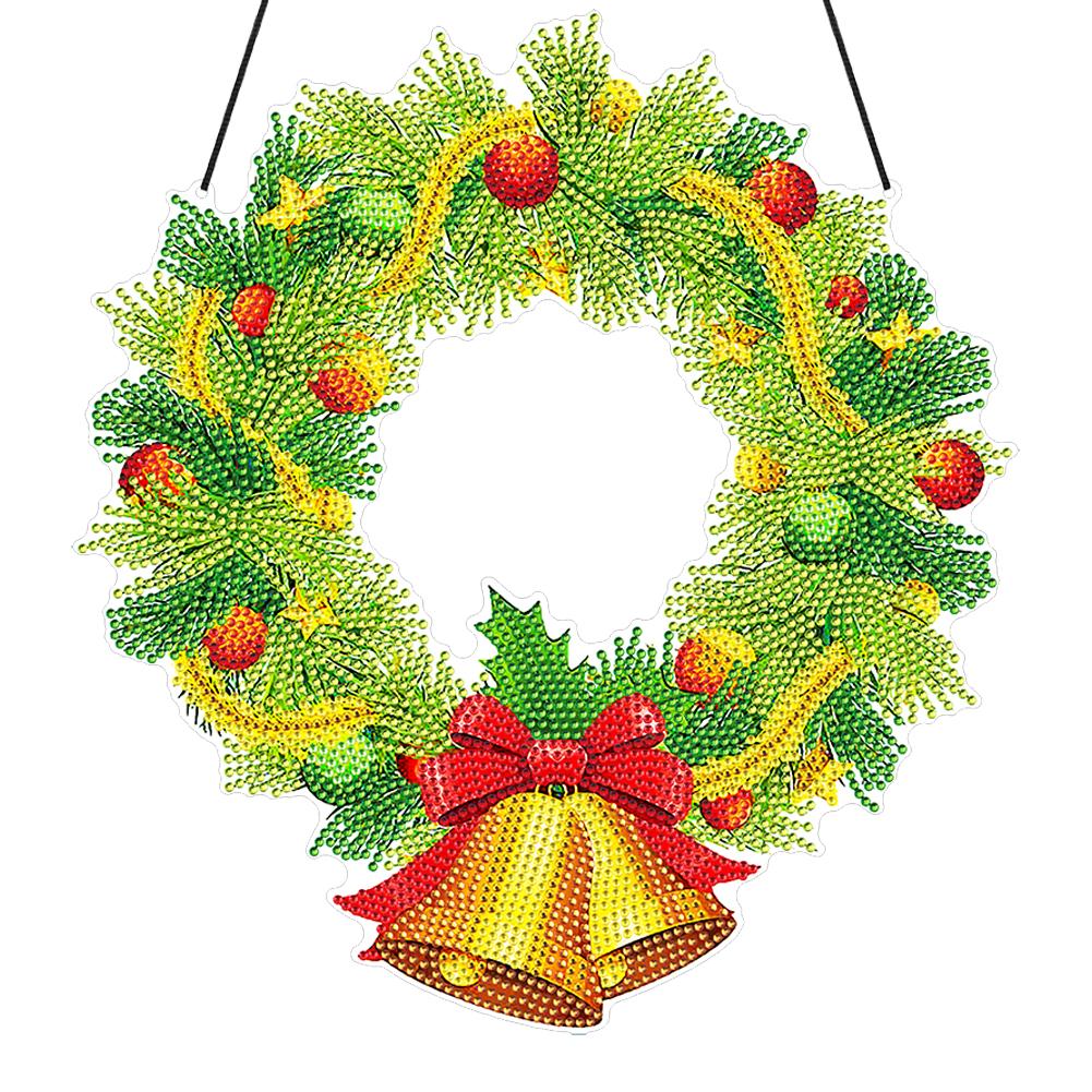 

Алмазная картина специальной формы, набор для гирлянды, венки, колокольчики, рождественский декор, подвесной венок, подарок, кролик