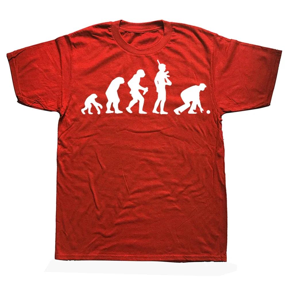 Novelty Awesome Evolution Of Lawn Bowls T shirt Bowling Streetwear Short Sleeve Birthday Gift Summer Style T-shirt Mens Clothing