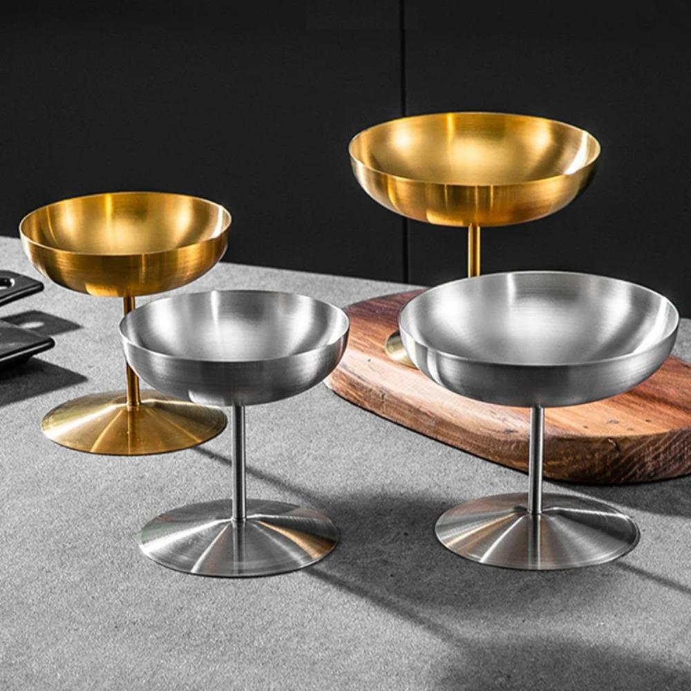 Rust-proof Goblet Stainless Steel Pudding Cup Durable Dessert Cup Bar