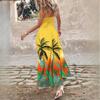 Women's Summer Tie Full Floral Sexy Halter Dresses