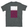 Qatar Middle East Doha Distressed Flag Short-Sleeve Unisex T-Shirt