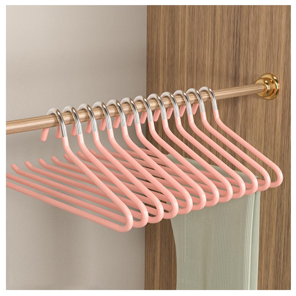 10pcs Coat Hanger Non-slip Trouser Hanger Pull Telescopic Z-shaped Open Clothes Hanger Clothing Organizer For Home Closet