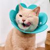 Cat Cone Recovery Collar Adjustable Cute Sunflower Pet Cone Collar Felt Recovery Cone for Kittens Prevents Lick-Bite And Scratching
