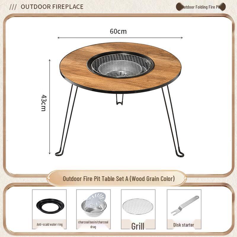 OEING Indoor Charcoal Tea & Grilling Stove Set Complete Set