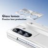 With Touch Pen Case for Samsung Galaxy Z Fold 7 6 5 4 FOLD7 Hinge Folding Cover Kickstand Full Protection Tempered Glass Film