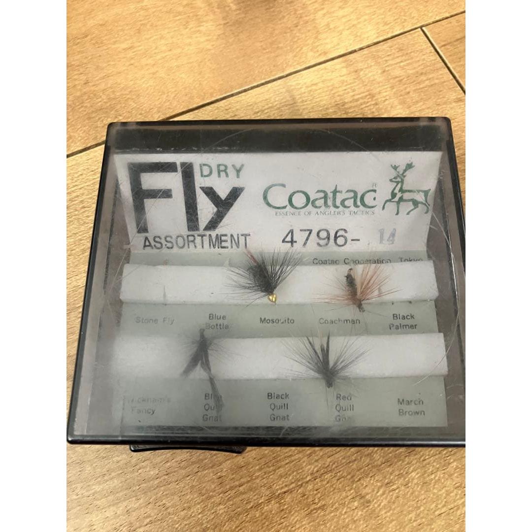 Used Coatac dry fly assortment 4796-14 Kebari 4 types