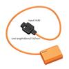 D Tap To NPFZ100 Dummy Battery with Braided Cable For A7R V/A7IV/A7SIII/A7RIV Cameras With Continuous Power Supply