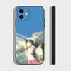 W-Weathering With You Animation Phone Case For IPhone 17 Air 16 15 14 13 Pro Max 11 12 Black Silicone Cover