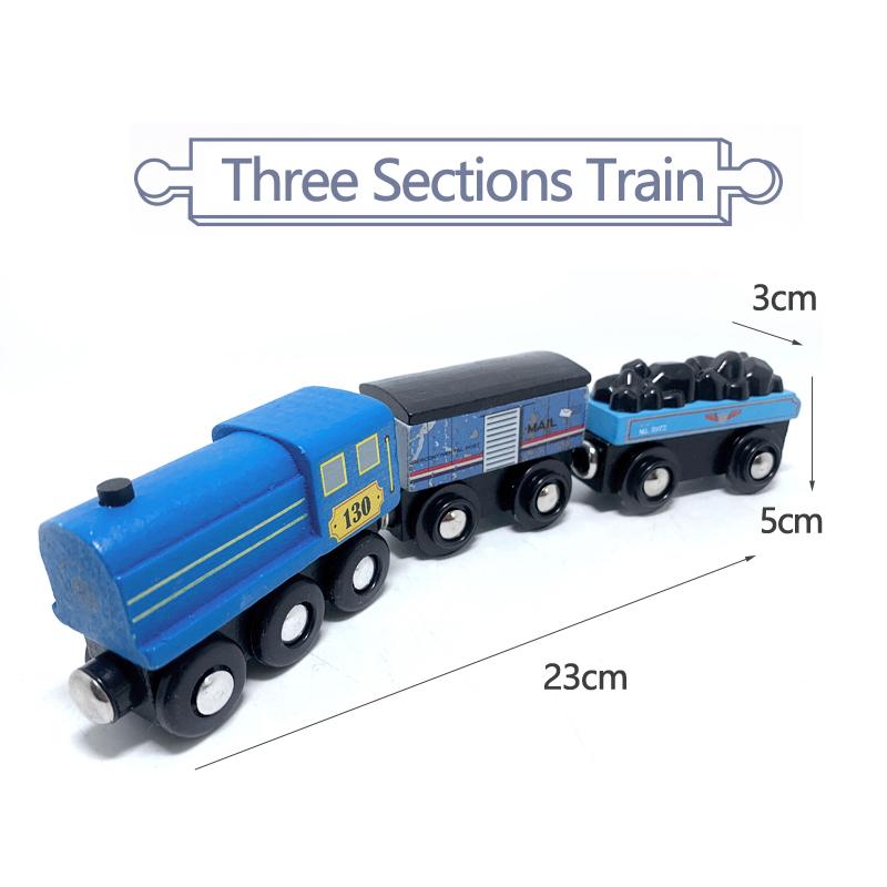 

Набір гарячих потягів, магнітна іграшкова машина, дитяча доріжка, аксесуари, ручний розсувний дерев’яний пазл, сумісний із різними доріжками, подарунок W10