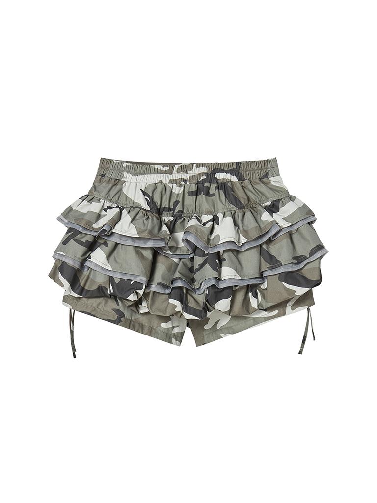 Nyxxx Balloon Frill Skirtpants Khaki