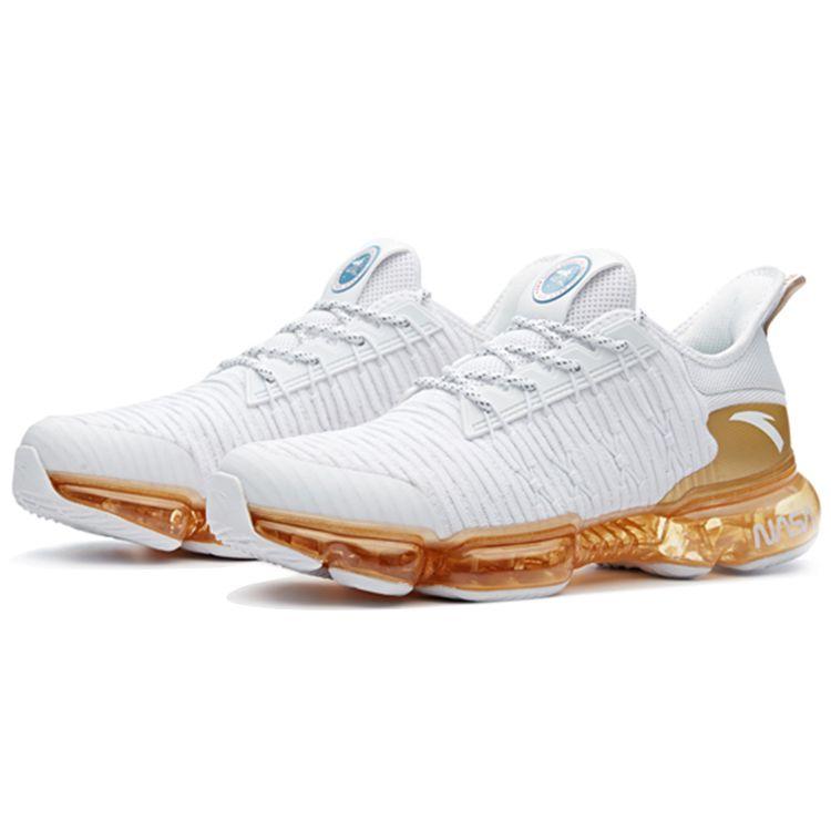 Anta NASA X SEEED Comfortable Fabric Synthetic Leather Shock Absorbing Non-Slip Breathable Lightweight Rebound Low-Top Running Shoes 91835500-6