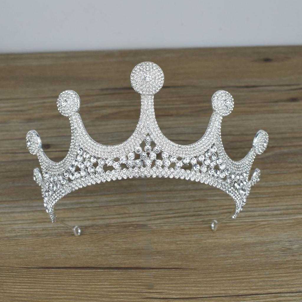 Baroque Bridal Crown Tiara Princess Crown New Style Zhao Liying Same Style Korean Style Wedding Dress Wedding Hair Accessories